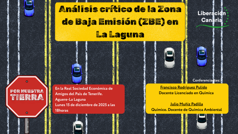 Charla Análisis Crítico de la Zona de Baja Emisión (ZBE) en La Laguna