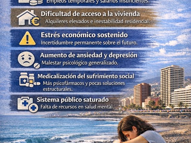 El modelo económico canario y la salud mental