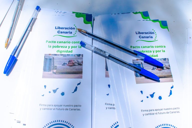 Liberación Canaria lleva al Parlamento de Canarias la lucha contra la pobreza