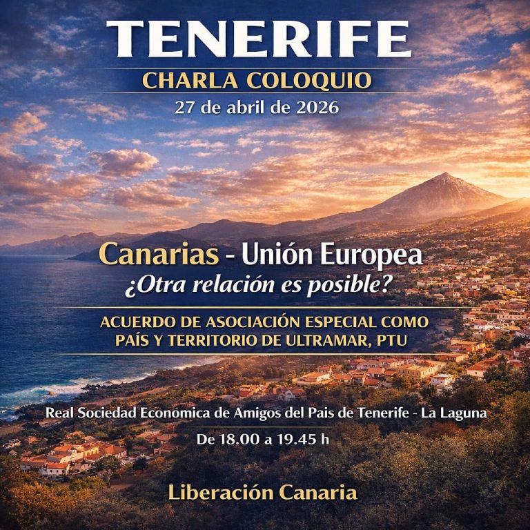 Charla: Canarias – Unión Europea ¿Otra relación es posible?