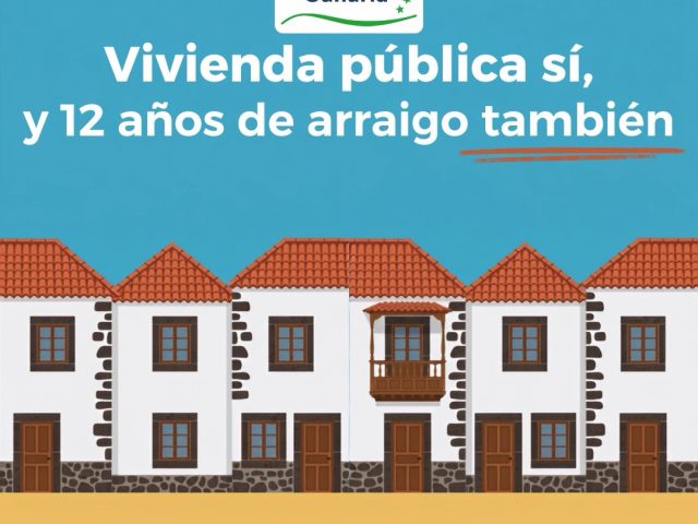 Viviendas públicas sí, y 12 años de arraigo también