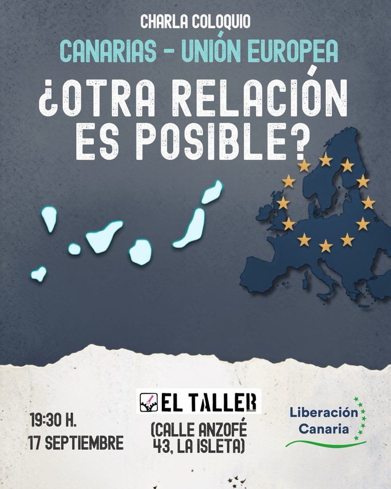 Charla en La Isleta el próximo 17 de septiembre para un cambio de rumbo para Canarias